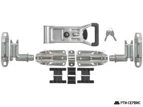 Запор штанговый Ø27 Zn ручка Push Light с ключом