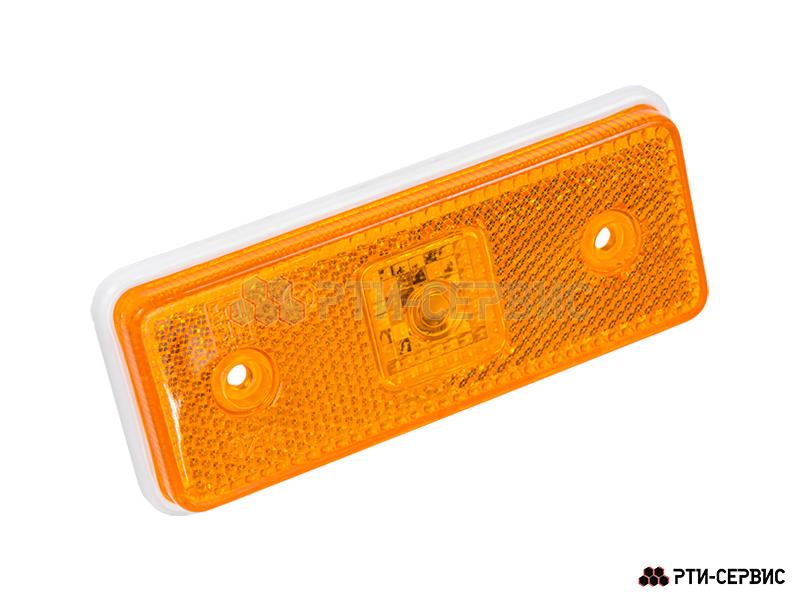 Фонарь габаритный 4-ех диодный LED н\о (жёлтый) - фото 1