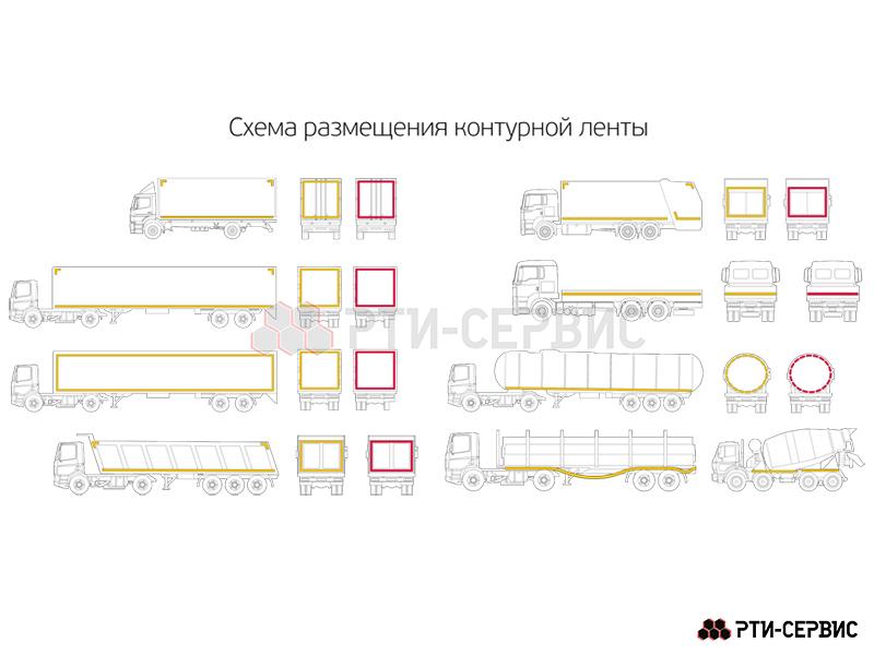 Лента светоотражающая ORALITE VC 104+ жёлтая (12.5 м) тентовая - фото 6