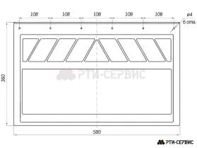 Брызговик для тягача 580х360 мм DAF