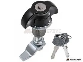 Замок поворотный с ключом регулируемый ригель