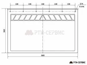 Брызговик для прицепа 580х360 мм Wielton
