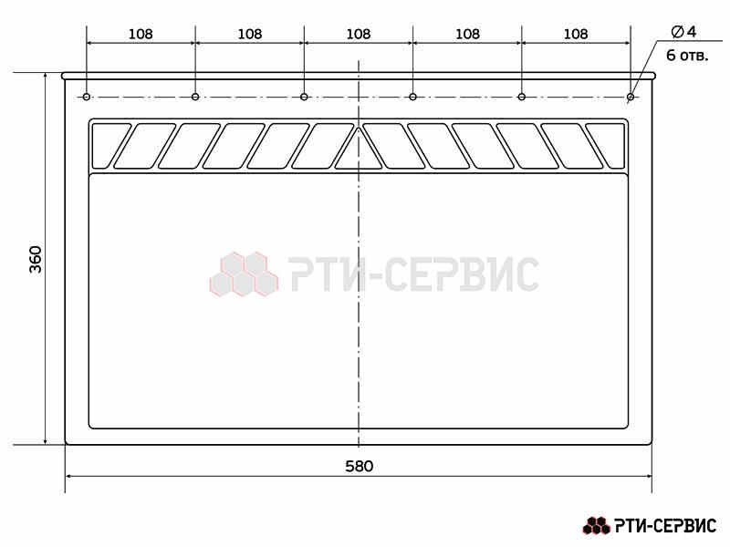 Брызговик 580х360 мм Dongfeng - фото 2
