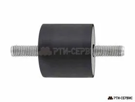 Резинометаллический буфер (аналог K0566.04004055 KIPP) D-40, H-40 с 2х сторонней наружной резьбой M8 - фото 1