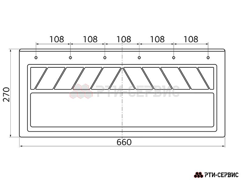 Брызговик 660х270 мм Iveco - фото 1