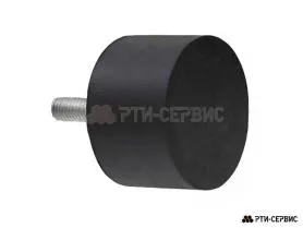 Резинометаллический буфер (аналог K0571.06004055 KIPP) D-60, H-40 с наружной резьбой M10